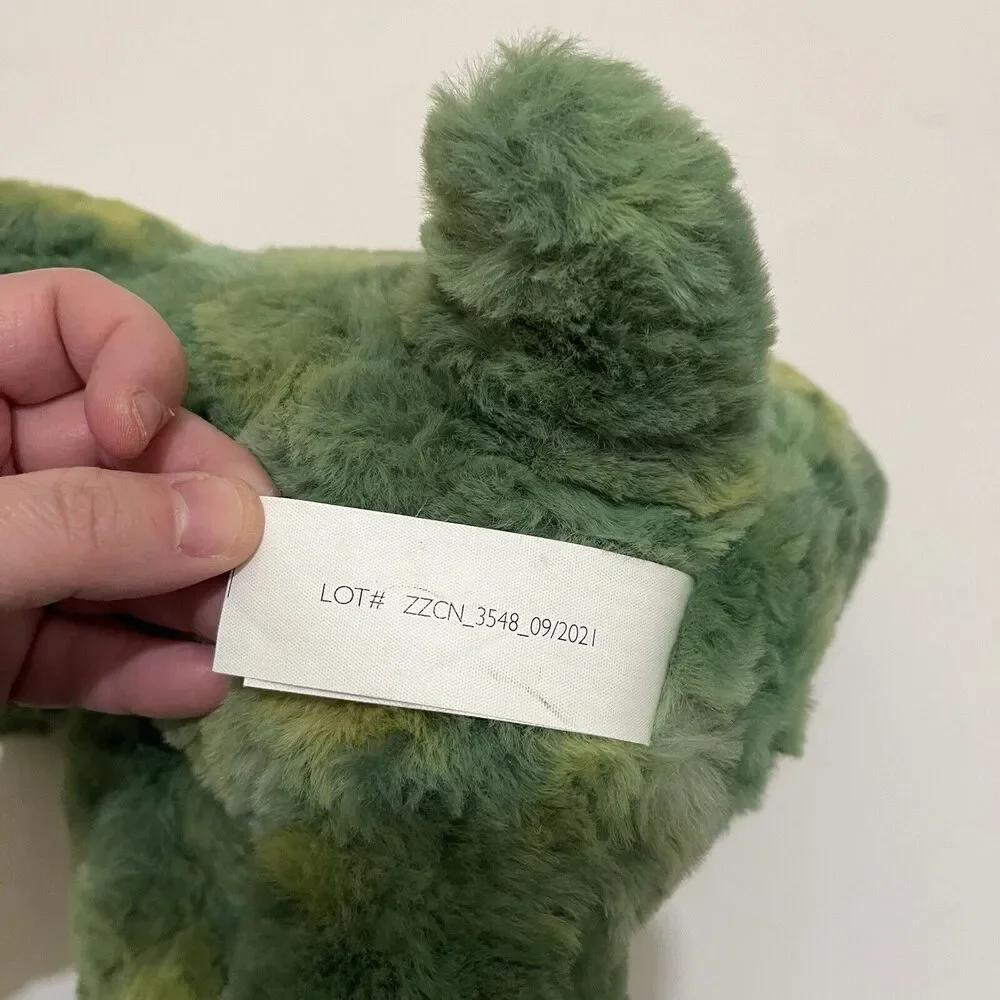 Destination Holiday Triceratops Green Plush Stuffed Animal Toy Heart 11”  2021